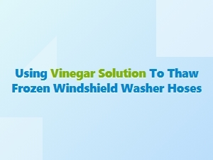 Thawing Frozen Washer Hoses with Vinegar